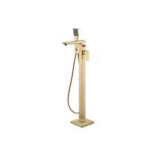Chard Brushed Brass Floor Standing Bath Shower Mixer